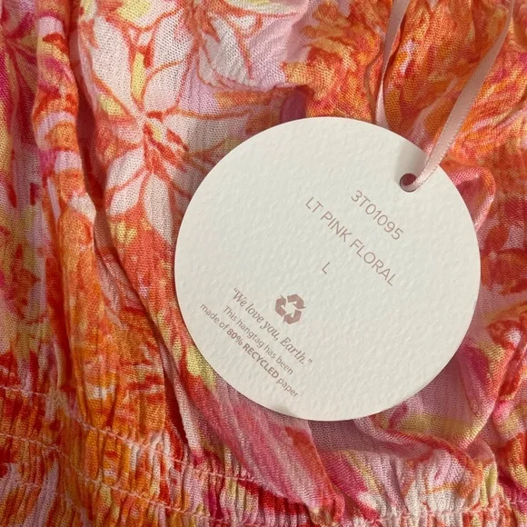 Hippie Rose Pink and Orange Tank Top - Picture 4 of 9